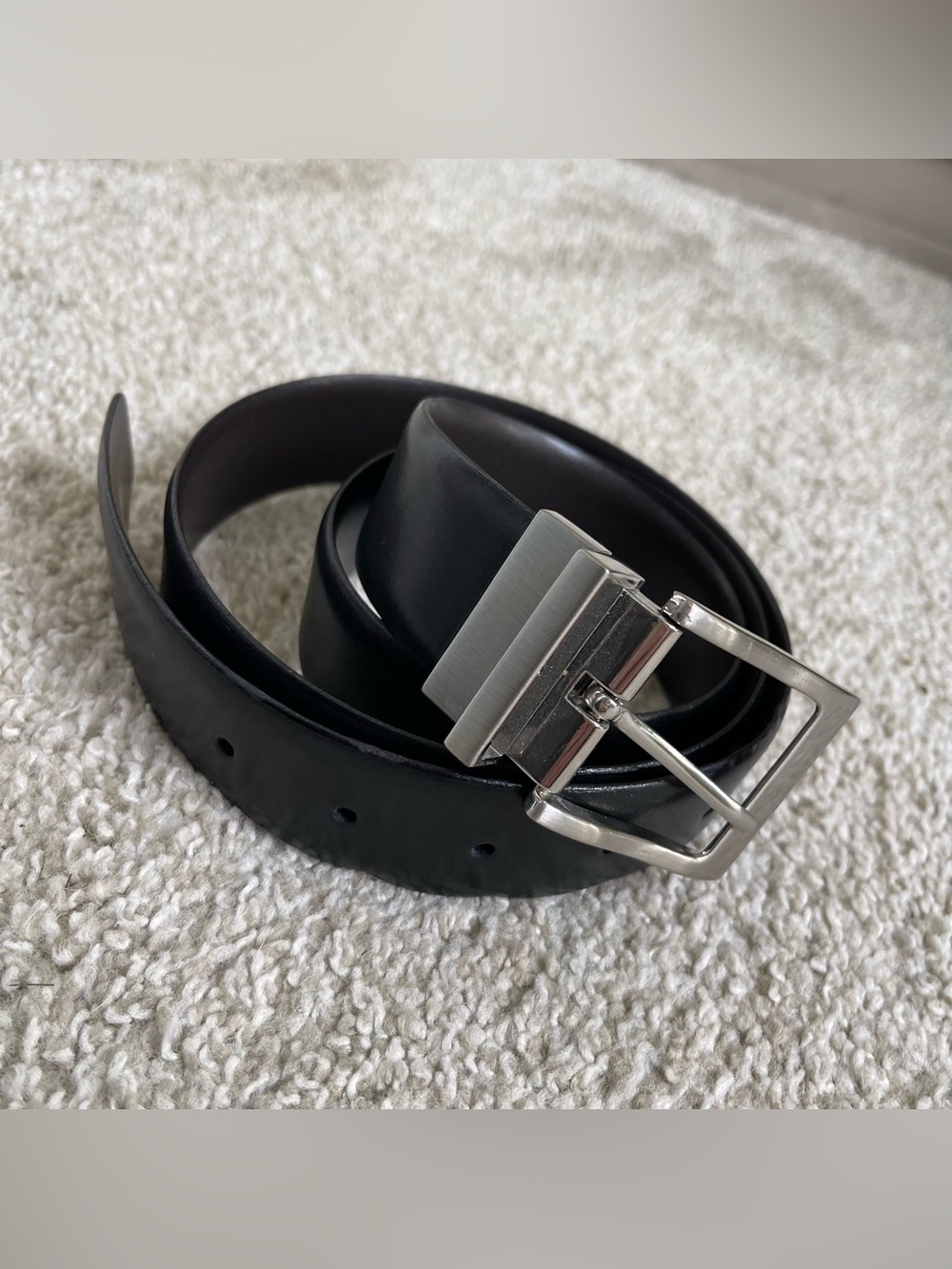 Barneys New York Genuine Leather Dress Belt Sz 40/100 Business Made In Italy